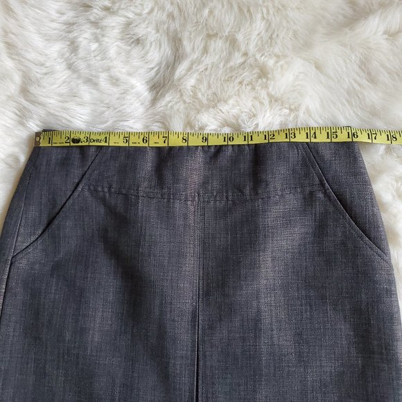 Magaschoni Collection Metallic Straight Skirt 6 - Picture 10 of 11